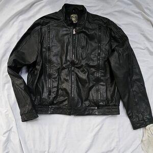 Echt Leder Mens 48 Hein Gericke Lined Vintage Motorcyle Leather Jacket